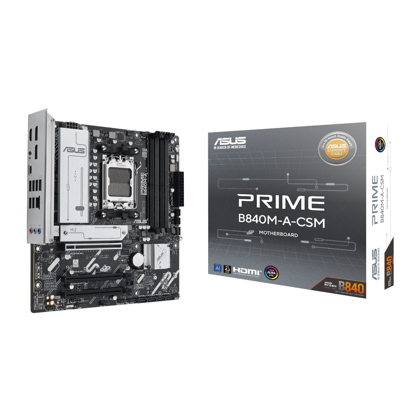 Asus PRIME B840M-A-CSM AM5 Micro ATX Motherboard