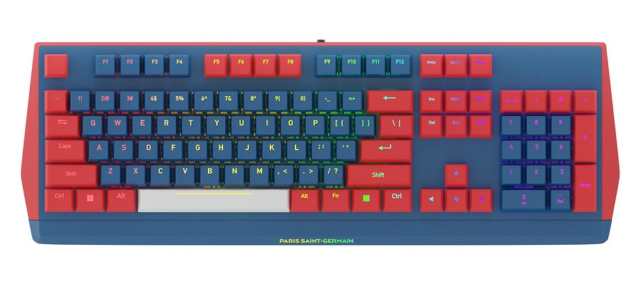 PSG E-Sports KR1 Pro Wired Mechanical Keyboard – Red Switches, RGB Backlight, Anti-Ghosting for enhanced gaming precision.