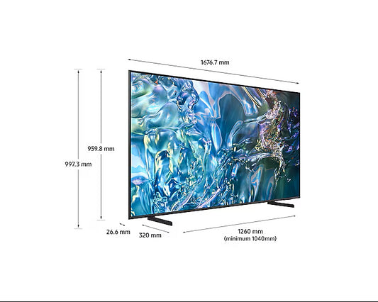 SAMSUNG QA75Q7F 75'' QLED TV; Q4 AI Processor; Quantum HDR; HDR 10+ Support; Quantum Matrix Tedchnology Pro; Motion Xcelerator;
