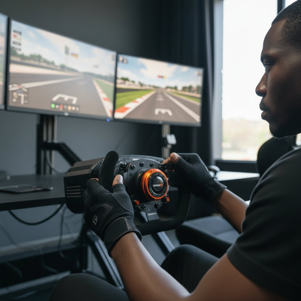 SIMAGIC QR-A rear mounting surface with thread pattern