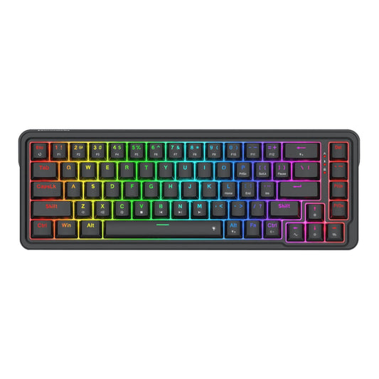 Redragon NOVA K709 65% Wired Gasket RGB Gaming Keyboard - Black features vibrant RGB lighting and a compact design.