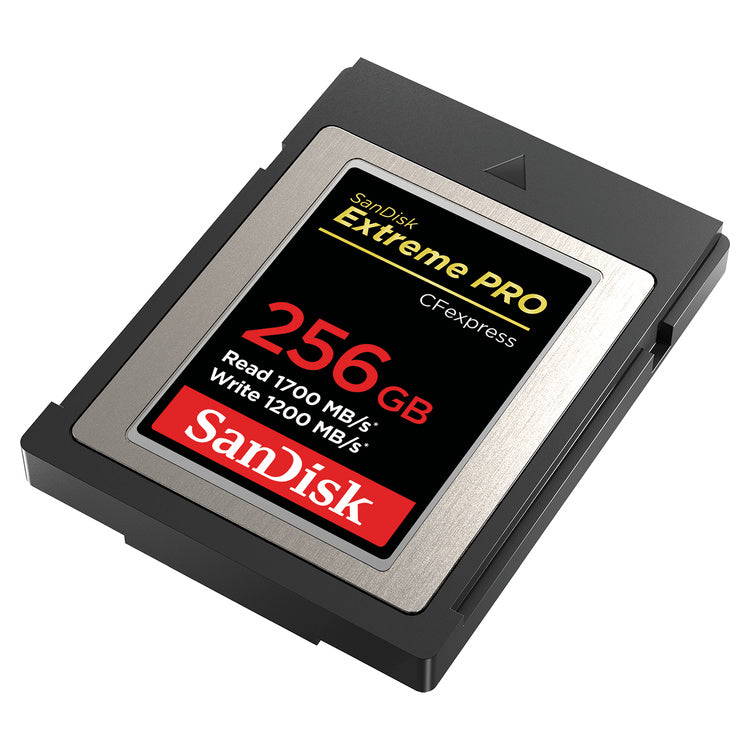 SanDisk Extreme PRO 256GB CFexpress Card Type B — right view