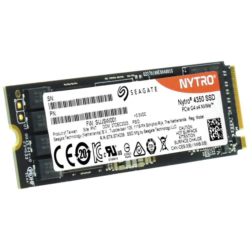 Seagate Nytro 4350 1.92TB M.2 NVMe PCIe Gen4 SSD – Enterprise-Class, 3D eTLC, XP1920SE30001 with Seagate label on M.2 module