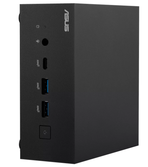 Compact design of the PRE-Loved ASUS Ultra-Compact 13th Gen Intel Mini PC – DDR5, Iris Xe, WiFi 6E, NVMe SSD.
