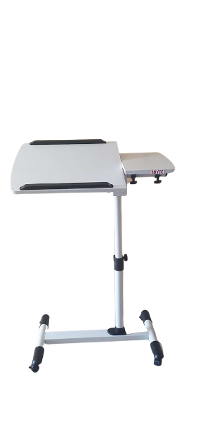Portable Laptop & Projector Trolley - Adjustable Height Black Finish - LTS-3-DK offers versatile support for presentations.