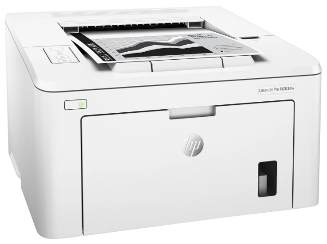 PRE-Loved HP LaserJet Pro M203DW - Compact Wireless Laser Printer, Reliable for efficient home and office printing.