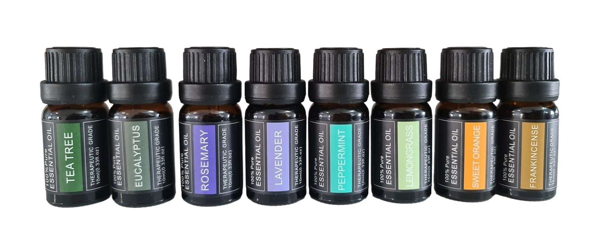 Silkinder Luxury Aromatherapy Essential Oils Collection - 8 Bottles of Pure Bliss including Frankincense, Tea Tree, Lavender, and more