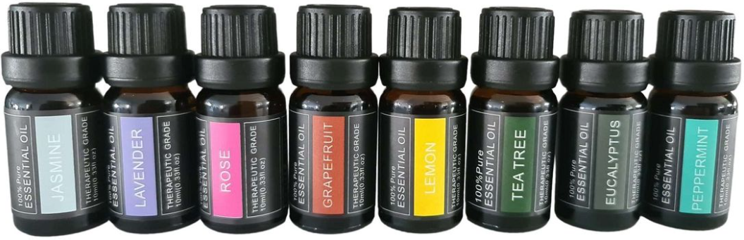 Silkinder Luxury Aromatherapy Essential Oils Collection - 8 Bottles of Pure Bliss (including Rose) with Jasmine and Lavender scents