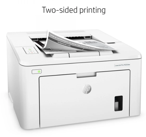 PRE-Loved HP LaserJet Pro M203DW - Compact Wireless Laser Printer, Reliable for efficient two-sided printing.