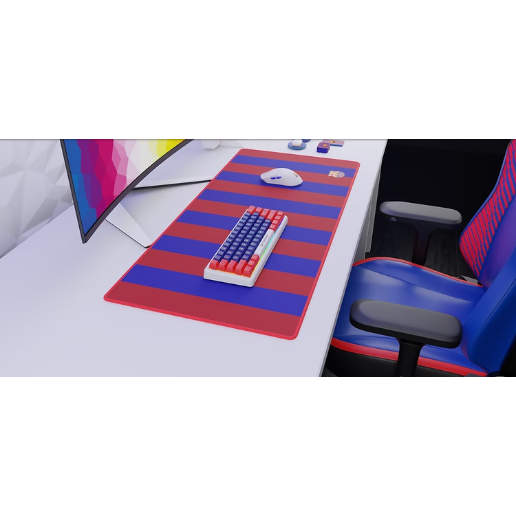 FC Barcelona JQR XL Gaming Mouse Pad – Large, Anti-Slip, Precision Surface for Gamers enhances your gaming setup with style.