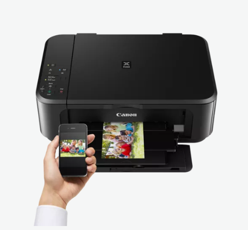 PRE-Loved Black Canon Pixma Multifunction Printer with WiFi - RF-MG3640S, perfect for scanning, copying, and printing.
