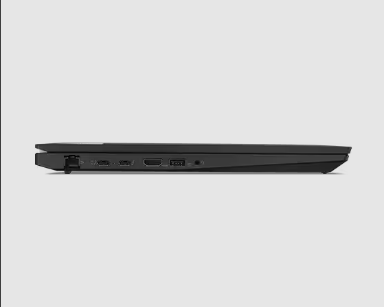 PRE-Loved Lenovo ThinkPad T16 showing sleek design and ports for business-grade performance with Intel Core i7 and 16GB RAM.