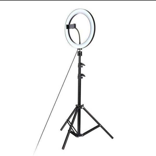 5-in-1 Rotatable LED Ring Light with Tripod – 3 Lighting Modes, 26cm ideal for photos, videos, and live streams at TechGlow Store.