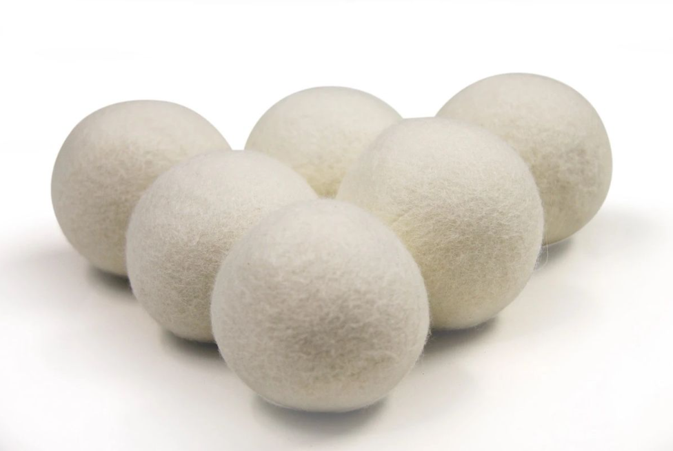 Silkinder Eco-Friendly Wool Dryer Balls (6-Pack) – Hypoallergenic, organic, static-free laundry softeners for sensitive skin.