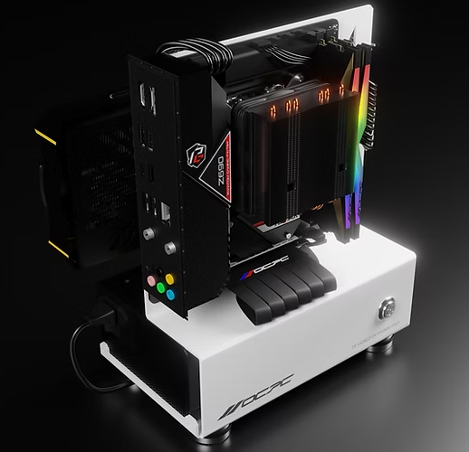 OCPC MINI II ITX PC Case – Compact Black Chassis for Small Form Factor Builds, ideal for sleek, high-performance setups.