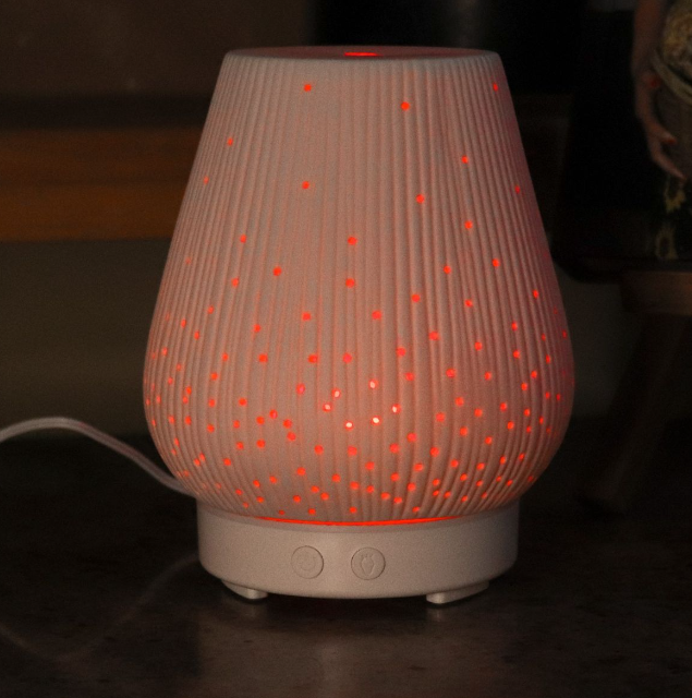 Transform your space with the Silkinder Ceramic Starry Nights Diffuser – Aromatherapy & Nightlight in One for relaxation.