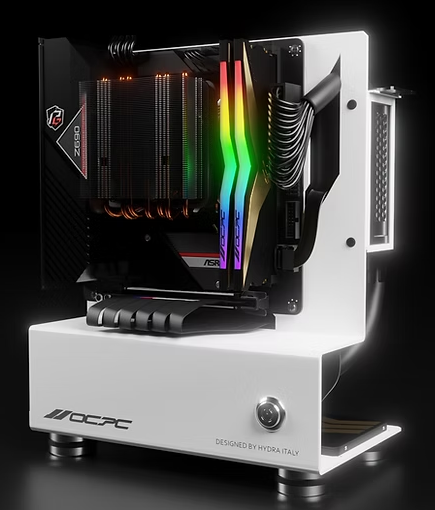 OCPC MINI II ITX PC Case – Compact Black Chassis for Small Form Factor Builds, ideal for high-performance gaming rigs.