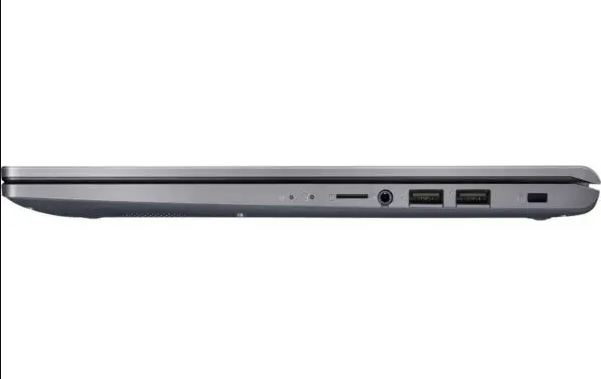 Side view of the PRE-Loved ASUS M515DA Laptop – Ryzen 3, 8GB RAM, 256GB SSD, 15.6" HD, Win 11 | Slate Grey.
