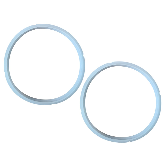High-quality Silkinder Pressure Cooker Sealing Rings (Set of 2) – Compatible with 6L Models for perfect sealing.