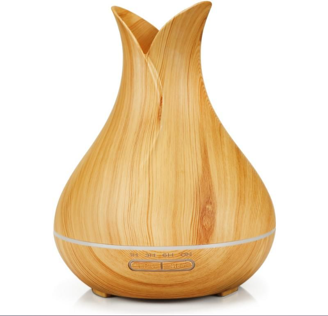 Elegant 400ml Tulip Aromatherapy Diffuser – Relaxing Essential Oil Humidifier, perfect for creating a tranquil space.