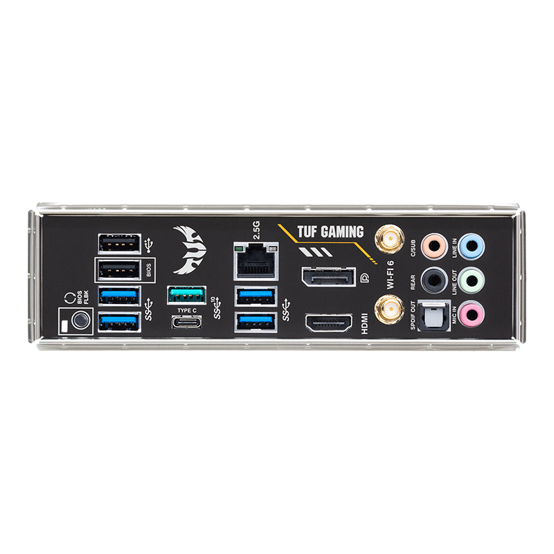 ASUS TUF Gaming B550M-Plus WiFi II: AMD AM4 Motherboard for Ryzen 5000 & PCIe 4.0 with durable gaming connectivity.