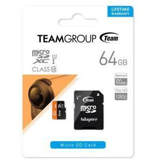 Teamgroup Micro SD 64GB Class 10 Storage - TUSDX64GUHS03