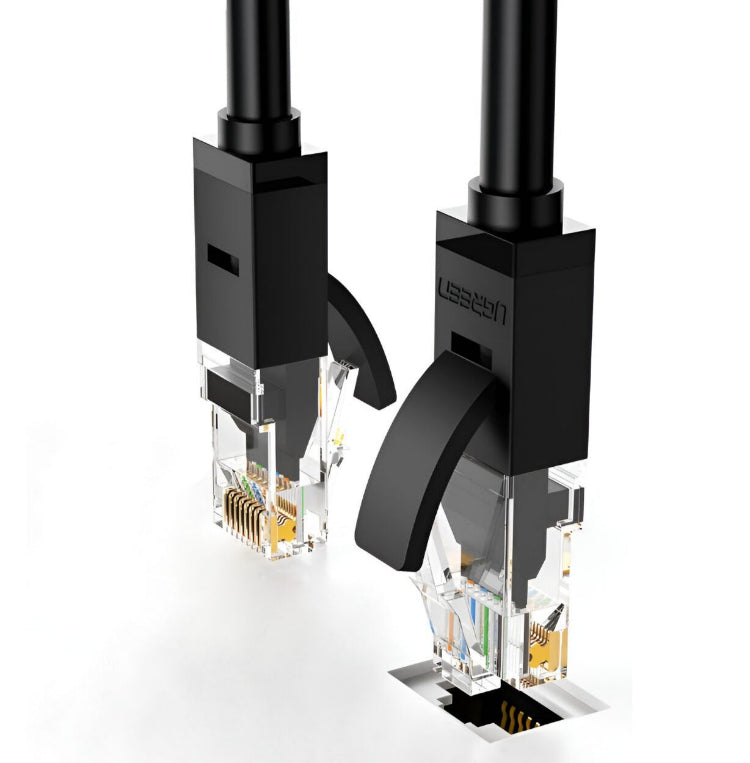 High-speed UGREEN NW102-20165 Cat6 UTP Ethernet Cable 15m - Black for reliable networking at home or office.