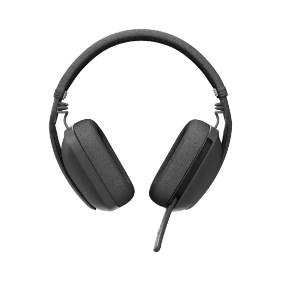 Logitech Zone Vibe 100 wireless over-ear headset with boom noise-canceling mic, Bluetooth, lightweight black design
