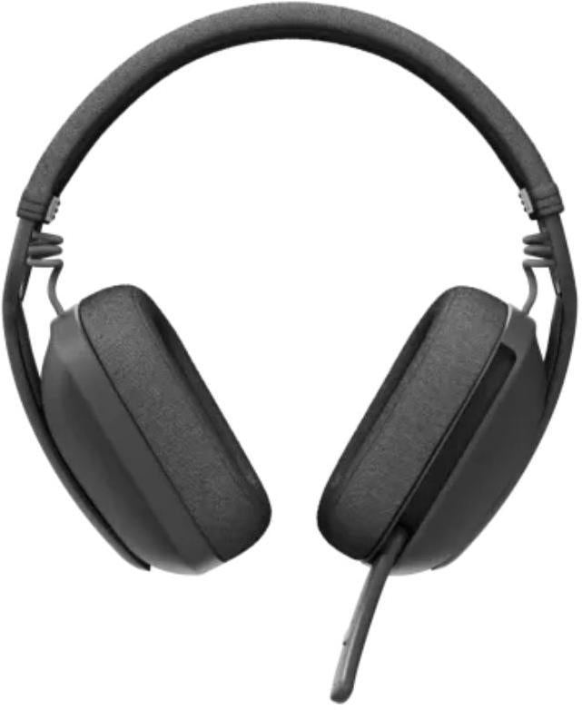Logitech Zone Vibe 100 wireless over-ear headset with boom noise-canceling mic, Bluetooth, lightweight black design