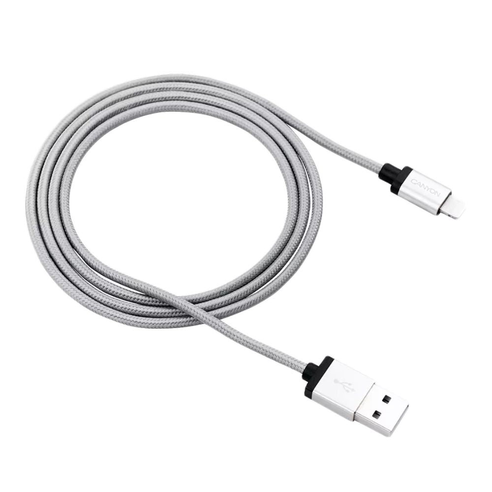 Charge reliably with Canyon Charge & Sync MFI braided Lightning-to-USB cable, MFi-certified for Apple devices