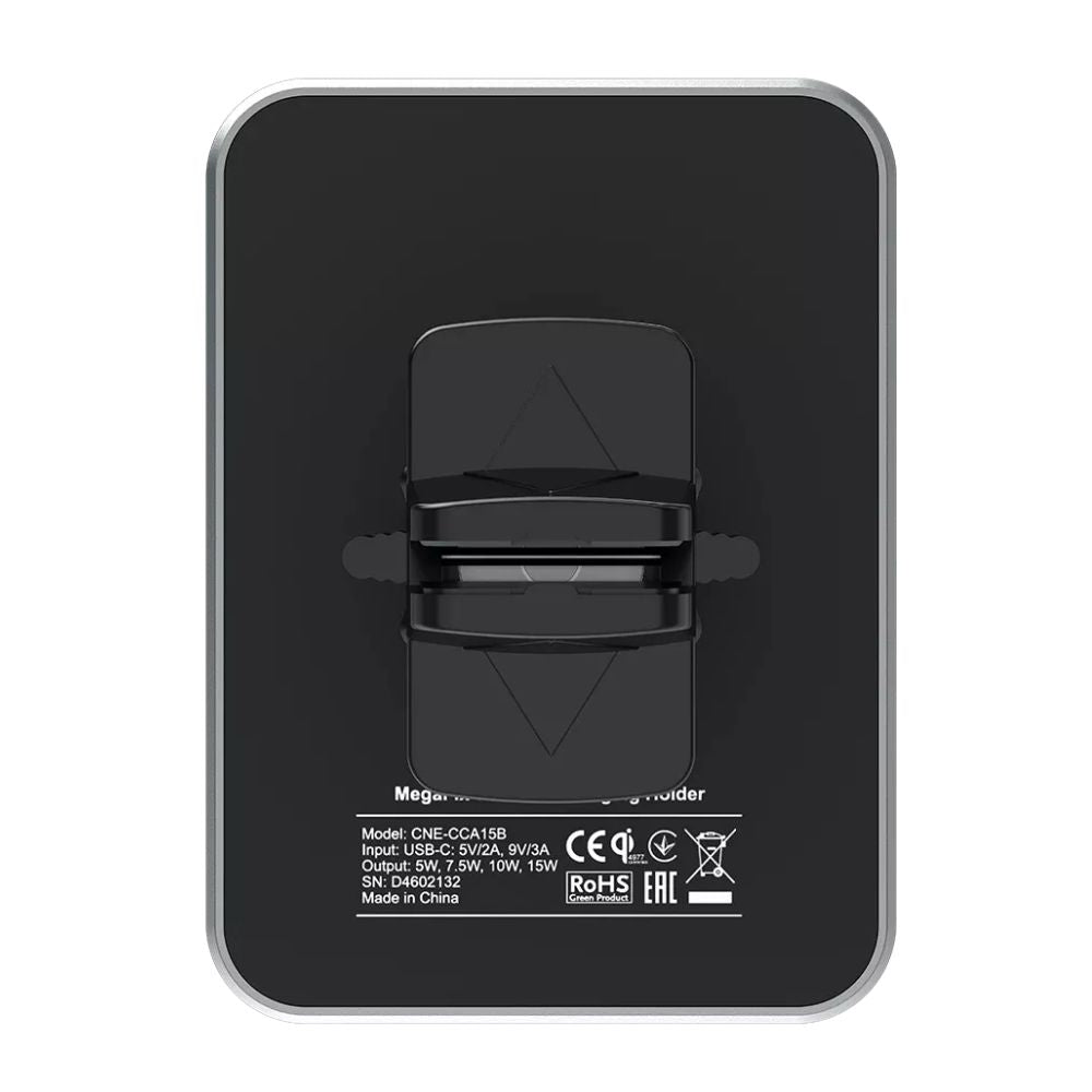 CANYON CH-15 Car Holder MegaFix C-15 black 15W wireless charger and secure smartphone mount by CANYON