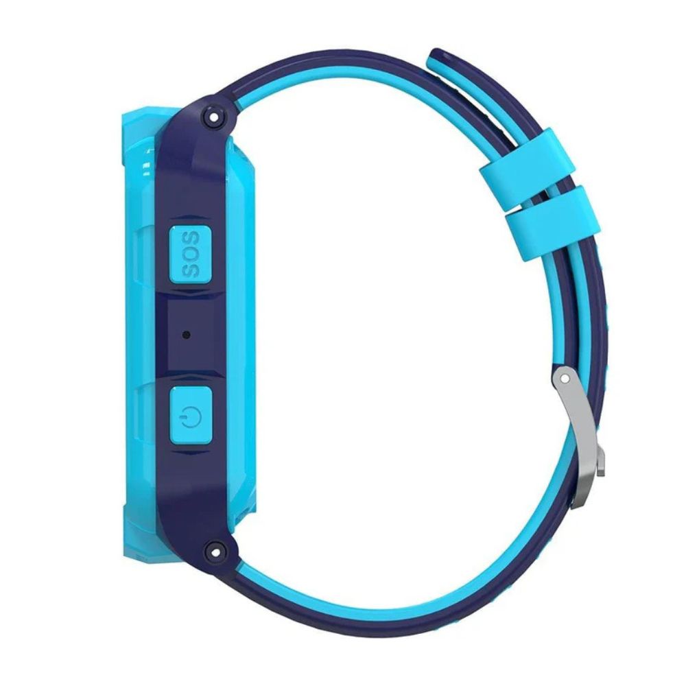 Canyon KW-41 Cindy Kids Smart Watch – GPS Tracker, SOS, Camera blue side profile with SOS button, Canyon store