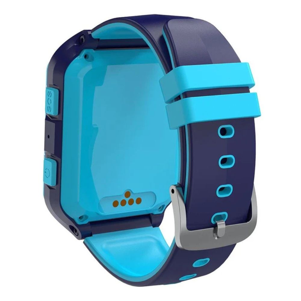 Canyon KW-41 Cindy Kids Smart Watch – GPS Tracker, SOS, Camera blue kids smartwatch back view with buckle, Canyon store