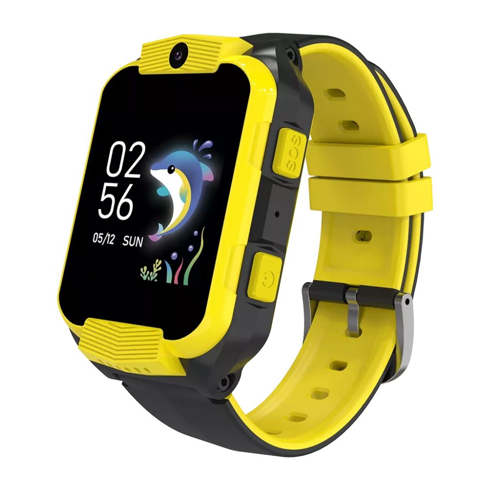 CANYON Cindy KW-41 4G Kids Smart Watch – GPS, Camera, Music, SOS, Video Call – Yellow/Black bright kid smartwatch