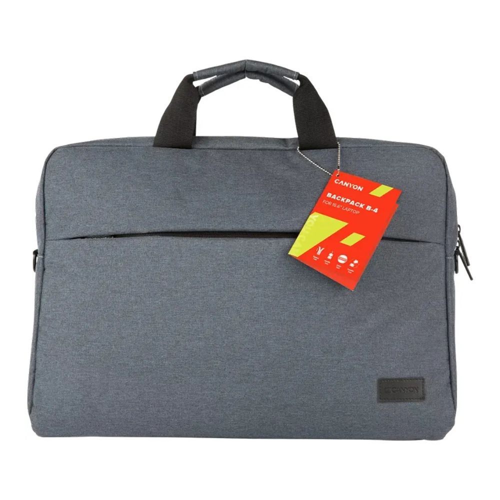 Canyon B-4 Elegant 15.6 Inch Grey Bag (CNE-CB5G4) – Practical Style and Reliable Protection, Canyon padded laptop bag