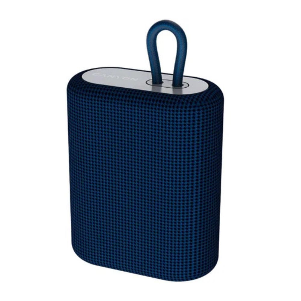 Canyon BSP-4 Bluetooth Speaker Blue (CNE-CBTSP4BL) – Portable, High-Quality Sound, Water-Resistant with loop handle