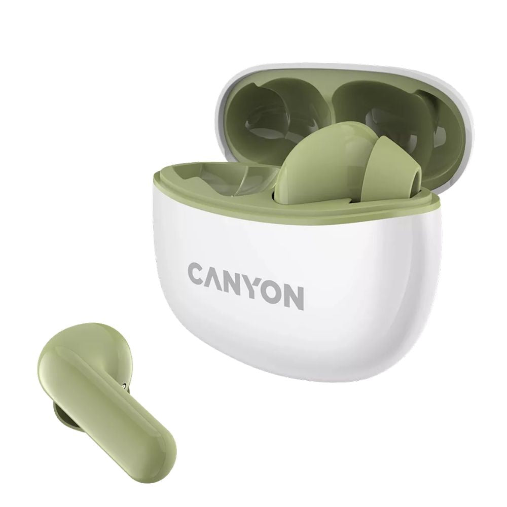 Canyon TWS-5 True Wireless Stereo Earbuds – Bluetooth 5.0, Touch Control, Mic, Charging Case