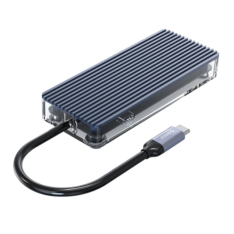 ORICO 6 PORT TYPE-C TRANSPARENT HUB - GR
