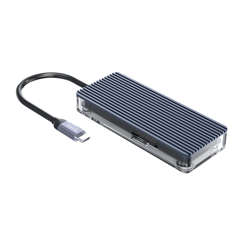 ORICO 6 PORT TYPE-C TRANSPARENT HUB - GR