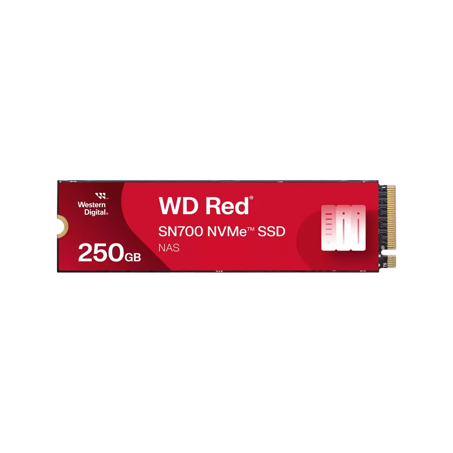 WD Red SN700 NVMe SSD 250GB – M.2 2280 PCIe Gen3 x4, 3D NAND, High-Endurance NAS Drive | Western Digital