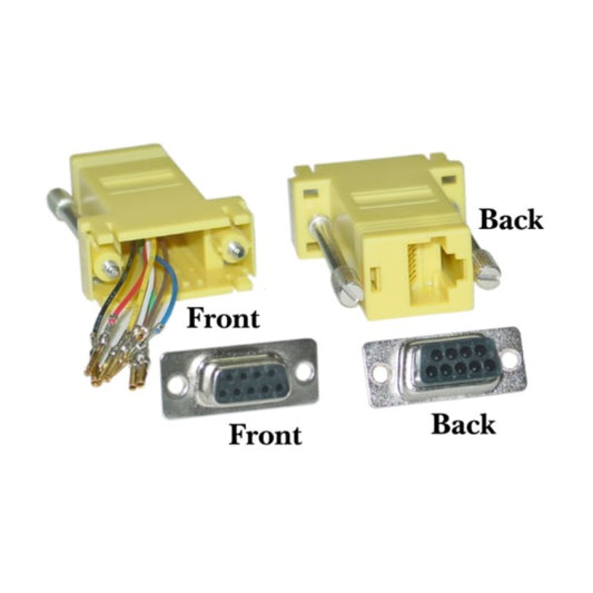 RS232 9PIN FEMALE SERIAL TO RJ45 CONVERT