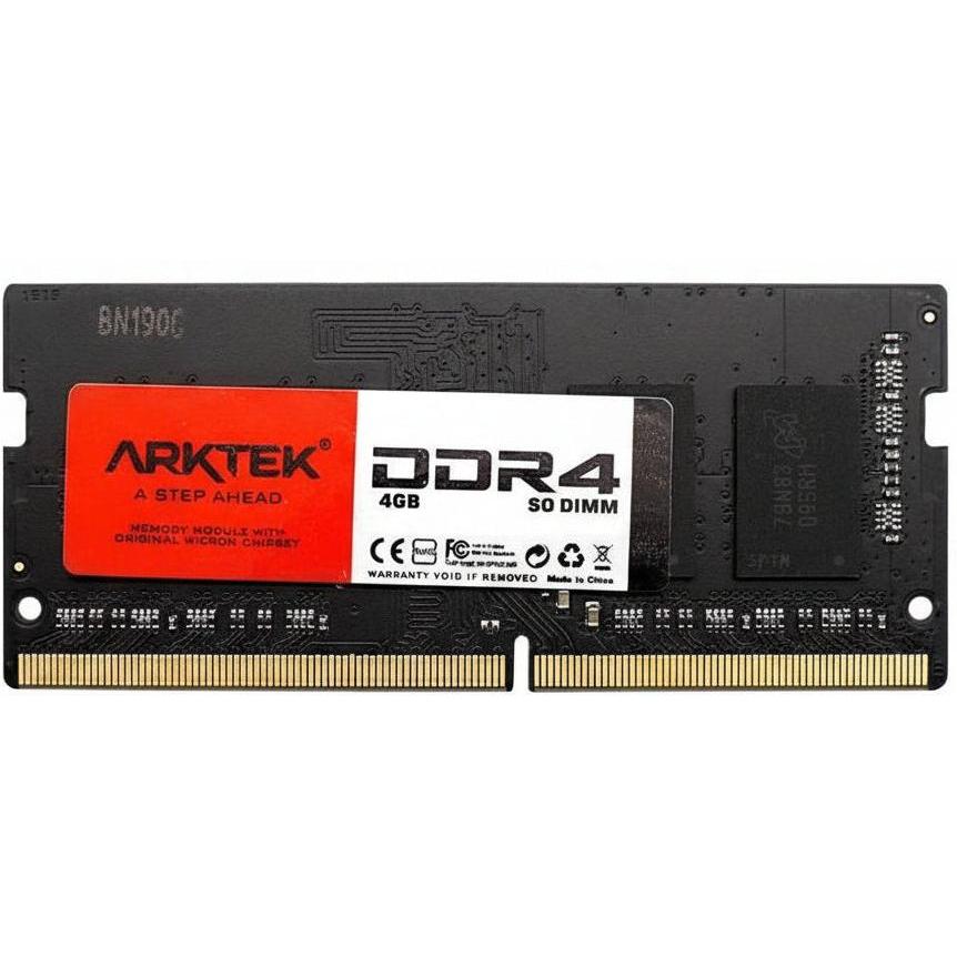 Arktek DDR4 4GB SO DIMM memory module on a white background