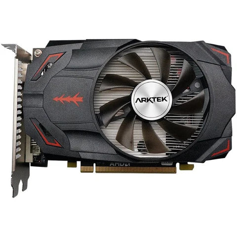 Arktek AMD Radeon RX550 4GB GDDR5 Cyclops Edition Graphics Card for smooth 1080p gaming and multimedia performance.