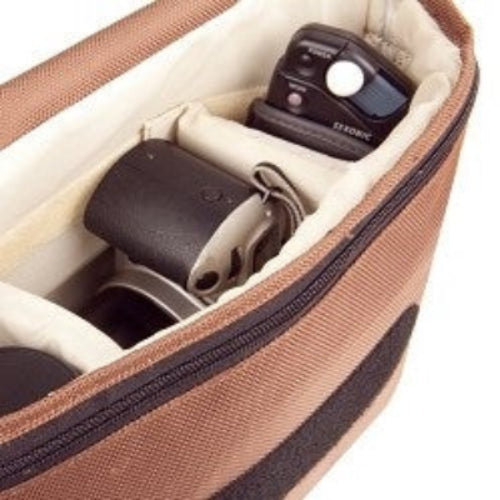 B-COLORS BROWN BEIGE BAG FOR CAMERA & LE