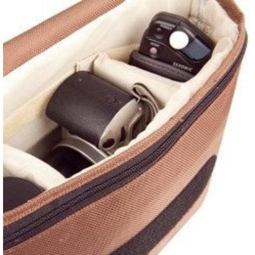 B-COLORS BROWN BEIGE BAG FOR CAMERA & LE