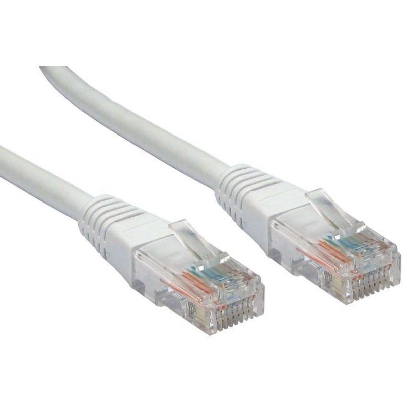 MicroWorld 10M CAT6 Ethernet Flylead – High-Speed LAN Network Cable (Light Grey) for fast and stable connections.