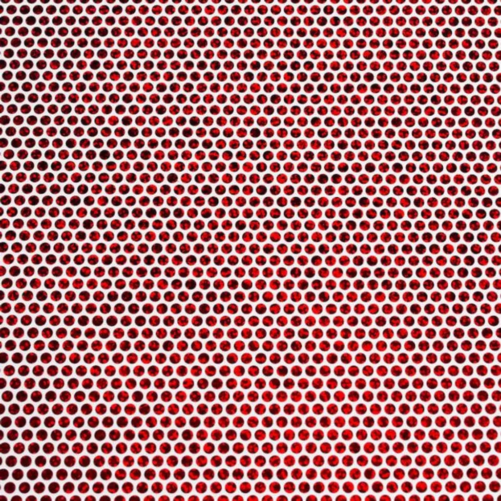 2006982 - Cricut Holographic Sparkle Iron-On 30x60cm (Mosaic Circles Red)