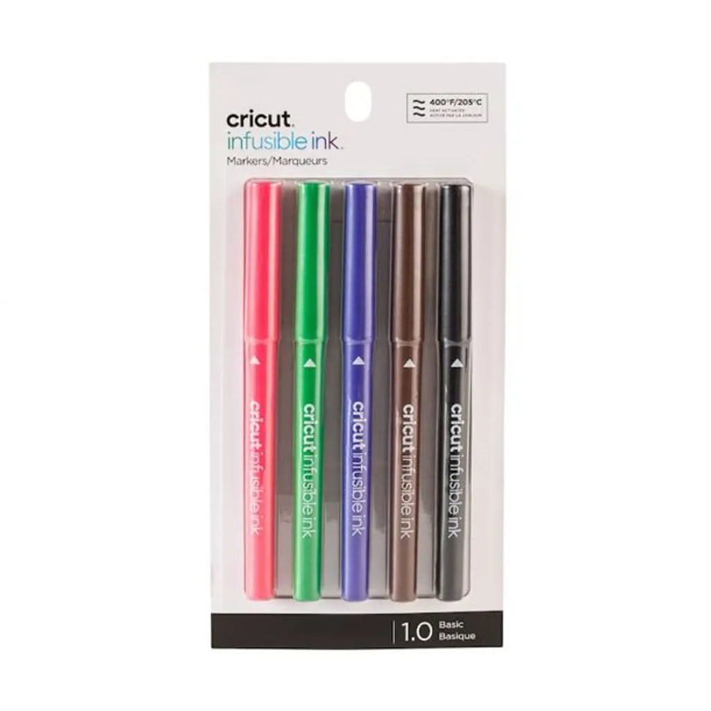 2006256 - Cricut Explore/Maker Infusible Ink Medium Point Pen Set 5-pack (Basics) 1.0mm