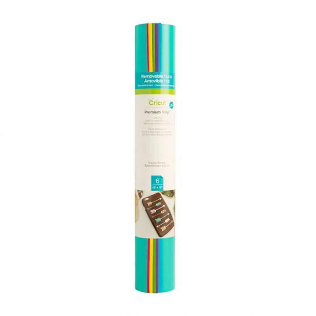 2004313 - Cricut Premium Vinyl Removable 30x30cm 6-Sheet Sampler (Tropical)