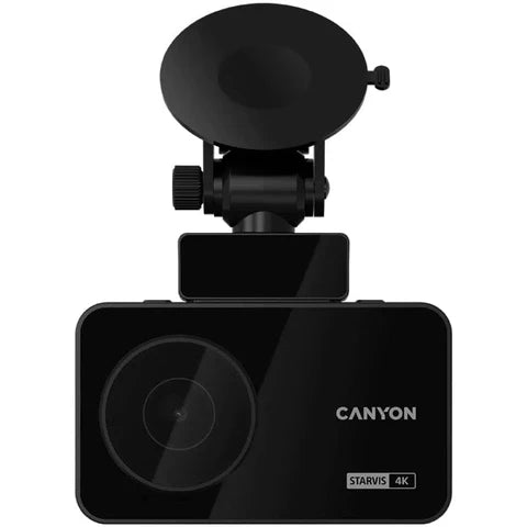 Canyon CND‑DVR40GPS 8 MP 4K Dash Cam – 3″ IPS Touchscreen, GPS, Wi‑Fi – car camera with suction mount